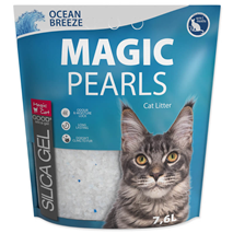 Magic Pearls Silica posip za mačje stranišče - vonj oceana