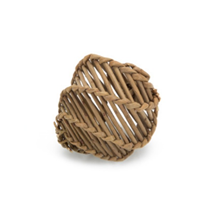 Beeztees pletena žoga Aluka, vrbov les - 9 cm