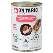Ontario Kitten - piščanec, rakci, riž in lososovo olje - 400 g