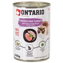 Ontario Cat - piščanec, puran in lososvo olje - 400 g