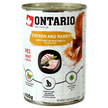 Ontario Cat - piščanec, zajec in lososovo olje - 400 g