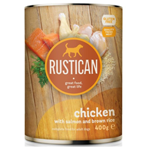 Rustican konzerva Adult - piščanec in losos