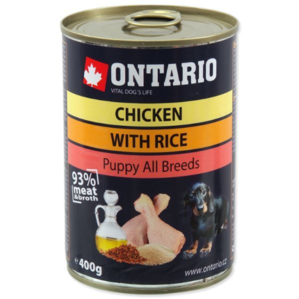 Ontario Puppy - piščanec, riž in laneno olje - 400 g