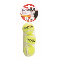 Camon teniška žoga piskajoča, 3 kos - 3,7 cm