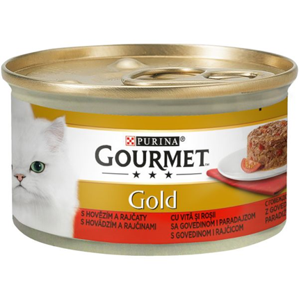 Gourmet Gold Savoury Cake - govedina in paradižnik - 85 g