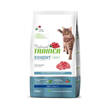 Trainer Natural Cat Exigent za izbirčne mačke - govedina