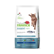 Trainer Natural Cat Exigent za izbirčne mačke - modra riba