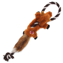Dog Fantasy plišasta igračka Skinneeez, lisica z vrvjo - 35 cm