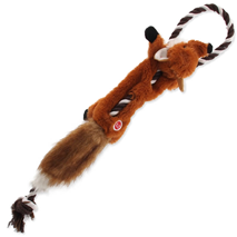 Dog Fantasy plišasta igračka Skinneeez, lisica z vrvjo - 57,5 cm