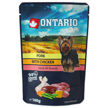 Ontario Dog - piščanec, svinjina in zelenjava v juhi - 100 g
