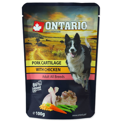 Ontario Dog - piščanec in svinjski hrustanec v juhi - 100 g
