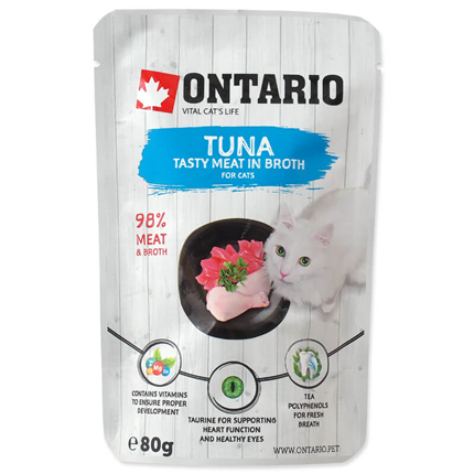 Ontario Cat - tuna in piščanec v juhi - 80 g