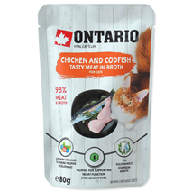 Ontario Cat - piščanec in polenovke v juhi - 80 g