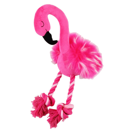 Pawise plišast flamingo + vrv - 33 cm