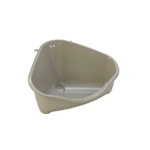 Moderna kotni WC za glodavce L, siv - 33 cm