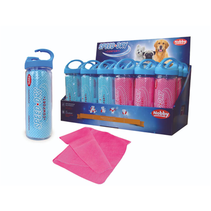 Nobby vpojna krpa Speed Dry Comfort, modra/roza- 66 × 43 cm