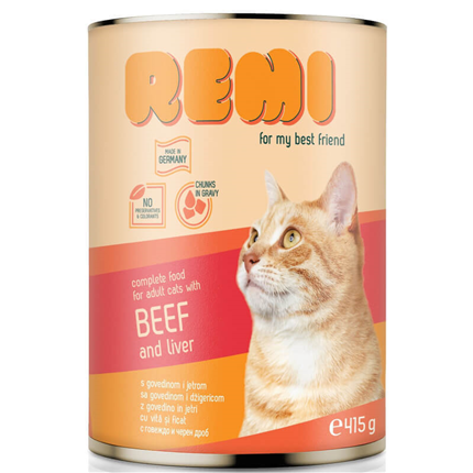Remi Cat koščki v omaki - govedina in jetra