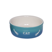 Nobby keramična posoda Cat, modra - 250 ml
