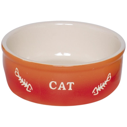 Nobby keramična posoda Cat, oranžna - 250 ml