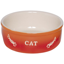 Nobby keramična posoda Cat, oranžna - 250 ml