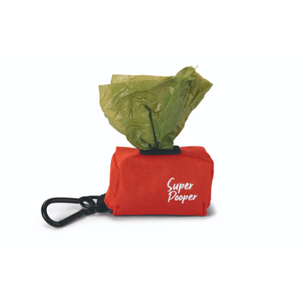 Beeztees nosilec za drečke Limpa Super Pooper, rdeč - 7,5 x 3,5 x 4 cm