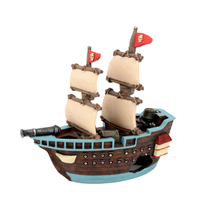 Aquatlantis akv. dekor piratska ladja - 18x7,5x17,5cm
