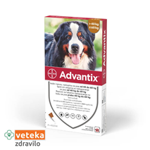 Advantix ampule za pse, 40 do 60 kg - 6.0 ml - 4 ampule