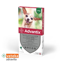 Advantix ampule za pse, do 4 kg - 0,4 ml - 4 ampule