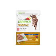 Natural Trainer Cat Sensitive, vrečka - svinjina - 85 g