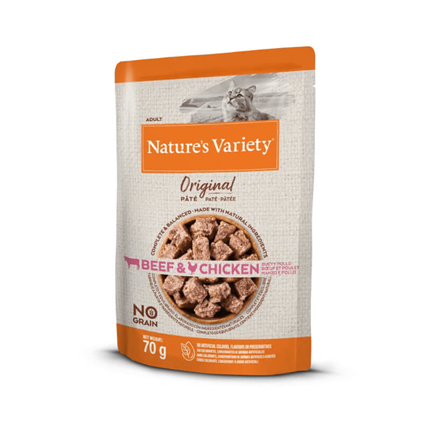 Nature's Variety Original Cat Adult - govedina in piščanec - 70 g