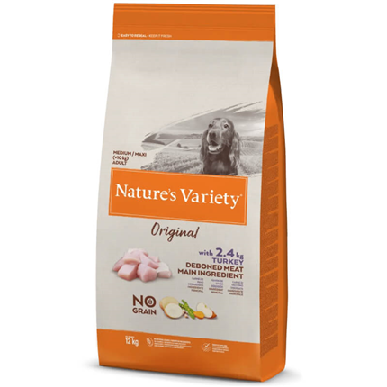 Nature's Variety Original No grain Dog Med/Maxi Adult - puran