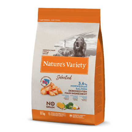 Nature's Variety Selected Dog Med/Maxi Adult - norveški losos