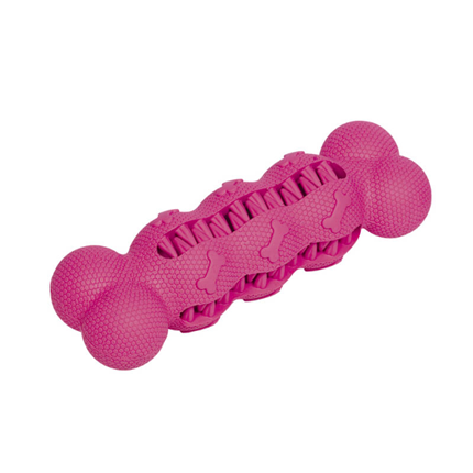 Nobby gumi TPR kost, roza - 17 cm