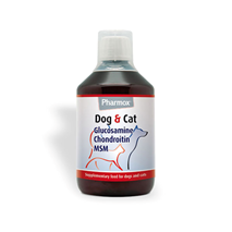 Pharmox Glucosamine sirup z glukozaminom, hondoitinom in MSM za pse in mačke - 500 ml