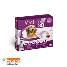 Vectra 3D za pse, 25 do 40 kg - 3 ampule