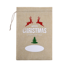 Wouapy božična vrečka iz jute - 30 x 20 cm