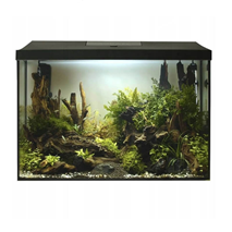 Aquael LED akvarijski set Leddy XL 60 Day&Night, črn - 72 l / 60 x 30 x 40 cm