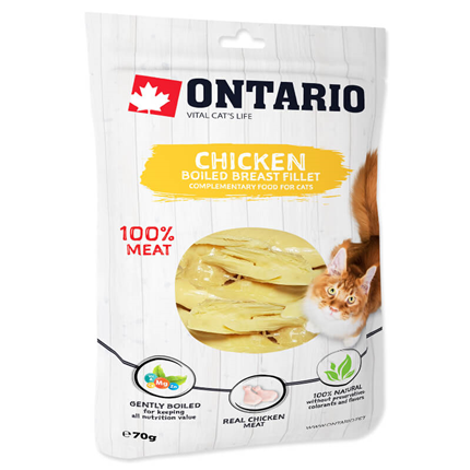 Ontario Cat posladek - kuhane piščančje prsi - 70 g