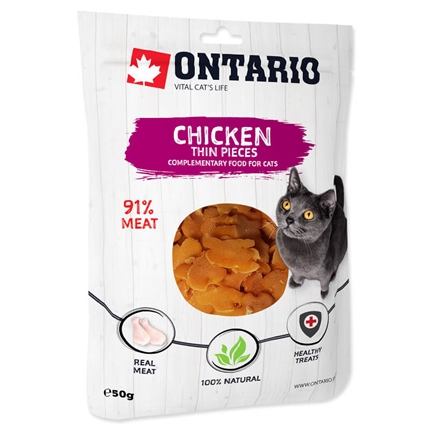 Ontario Cat posladek tanke rezine - piščanec - 50 g
