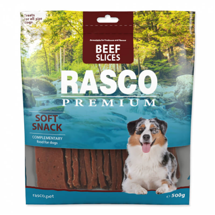 Rasco Premium posladek široki trakovi, govedina - 500 g