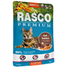 Rasco Premium Cat Adult mesni koščki v omaki - raca in rakitovec - 85 g 85 g