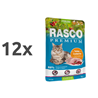 Rasco Premium Cat Sterilized Adult mesni koščki v omaki - puran in brusnice - 85 g 12 x 85 g