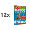Rasco Premium Cat Adult mesni koščki v omaki - govedina in zelišča - 85 g 12 x 85 g