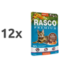 Rasco Premium Cat Adult mesni koščki v omaki - raca in rakitovec - 85 g 12 x 85 g
