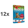 Rasco Premium Cat Adult mesni koščki v omaki - teletina in zelišča - 85 g 12 x 85 g