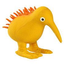 Kiwi Walker piskajoča igrača iz lateksa L, oranžen ptiček kivi - 15,5 cm
