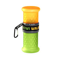 Kiwi Walker potovalna plastenka 2 v 1, oranžna in zelena - 500 ml in 750 ml
