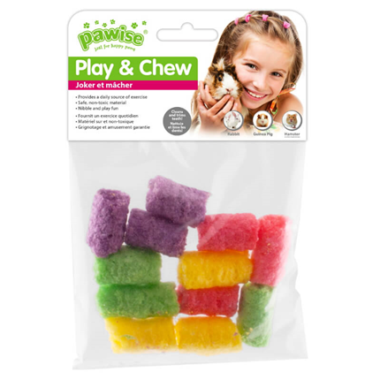 Pawise igrača Play&Chew Rice Pops, mix - 17 g