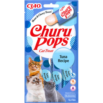 Inaba Cat Churu Pops, tuna - 4 x 10 g