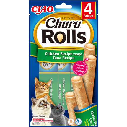 Inaba Cat Churu Rolls, tuna - 4 x 10 g